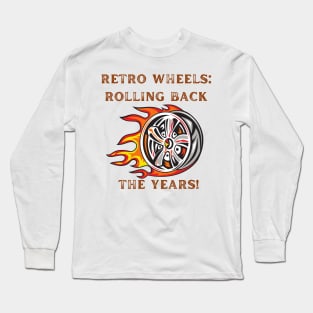 Retro Wheels: Rolling Back the Years! Vintage Cars Lover Long Sleeve T-Shirt